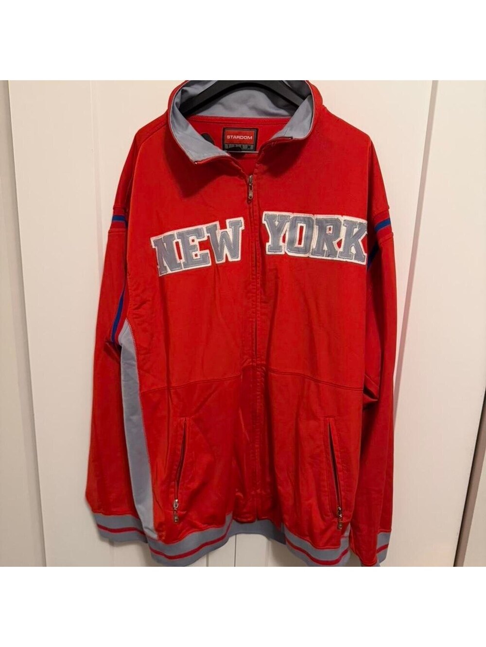 Vintage Stardom Team Red New York Tracksuit Jacket Size XXXL